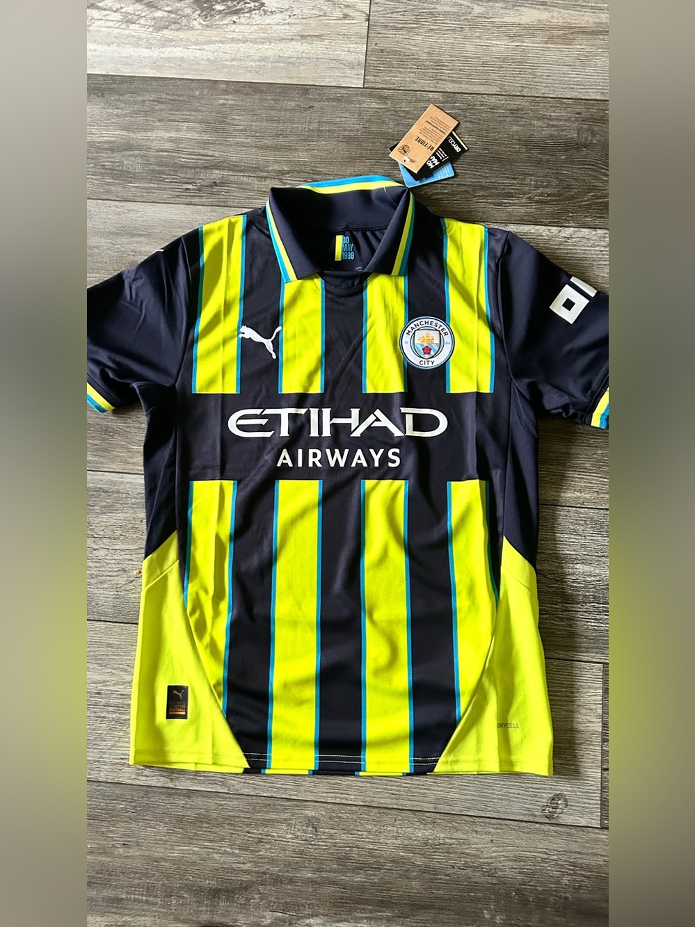 Men's Authentic Puma Manchester City away 2021-22soccer jersey premier league